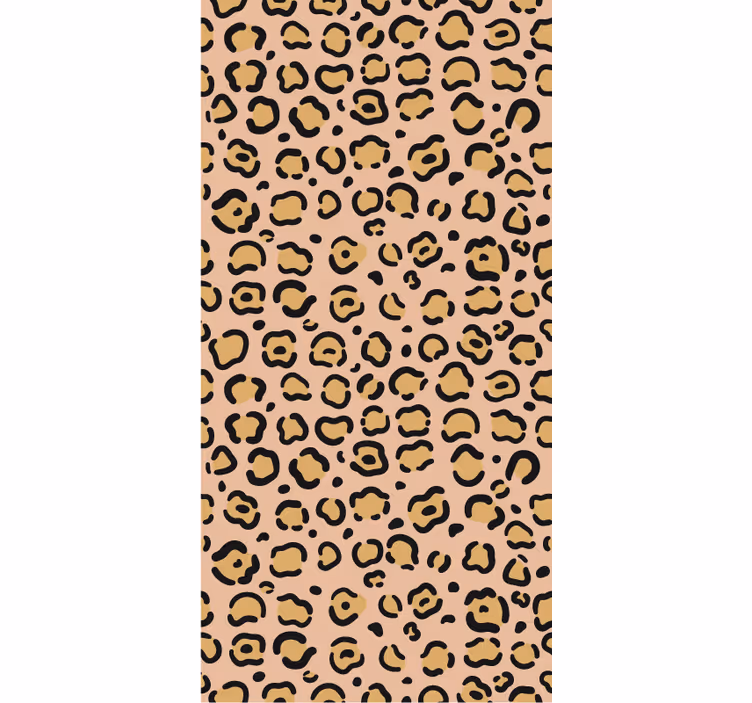 Yatak odası duvar kağıdı leopar pastel desenli - TenStickers