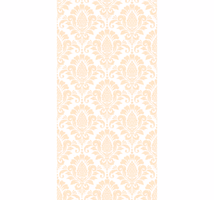 Yatak odası duvar kağıdı bej damask desenli - TenStickers
