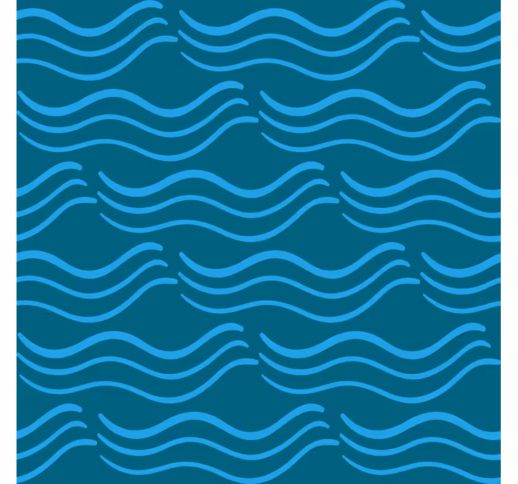 Yatak odası duvar kağıdı akışkan aqua desenleri - TenStickers