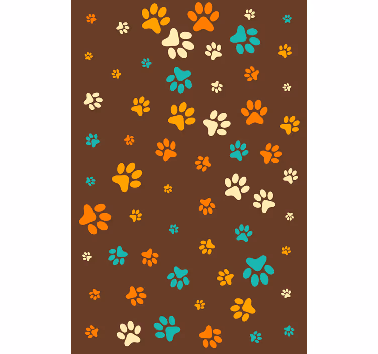 Hayvan duvar kağıdı köpek pati - TenStickers