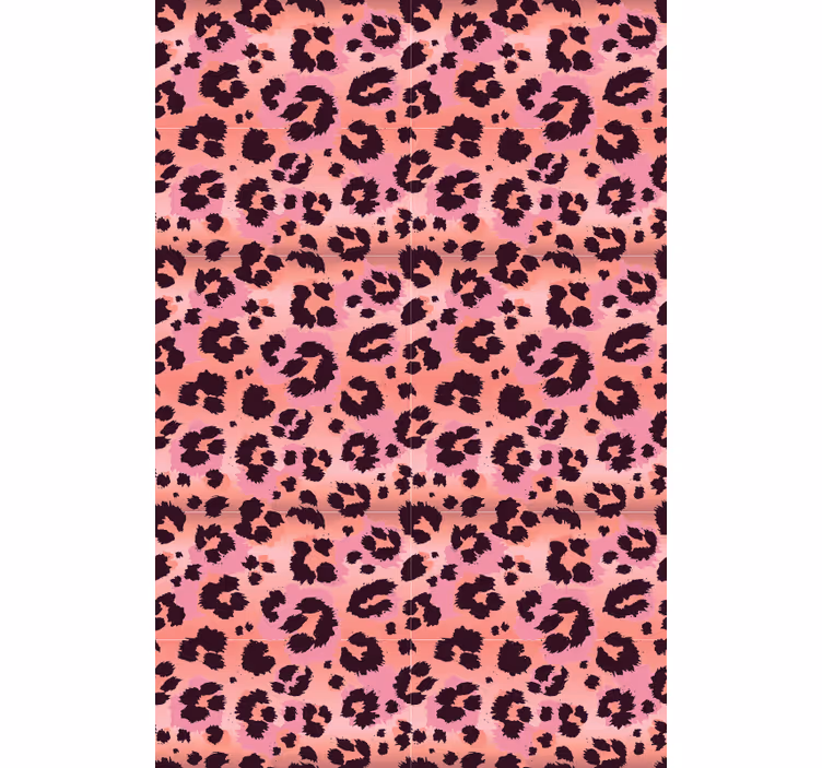 Pink leopar hayvan duvar kağıdı - TenStickers