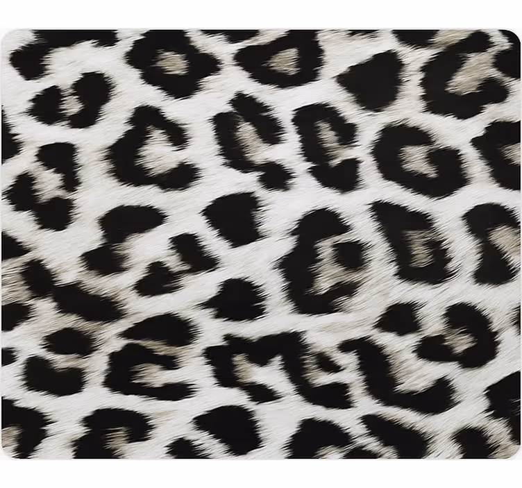 Hayvan duvar kağıdı beyaz leopar deseni - TenStickers