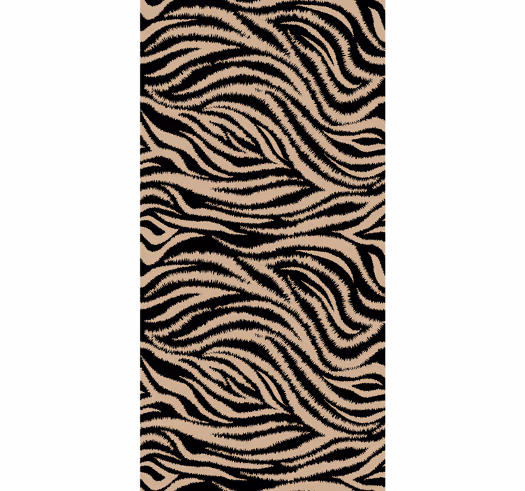 Hayvan duvar kağıdı zebra Çizgili motif - TenStickers