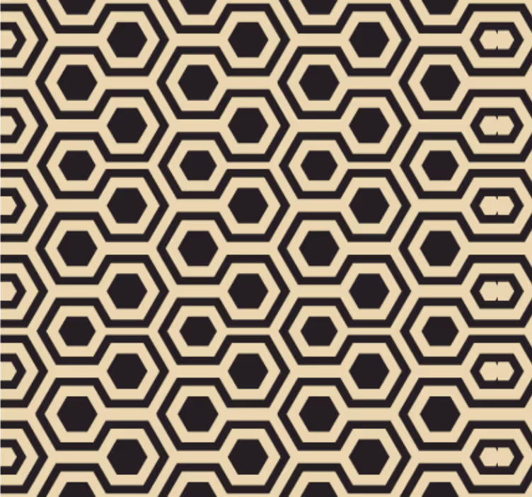 Ofis duvar kağıdı altıgen geometrik desen - TenStickers
