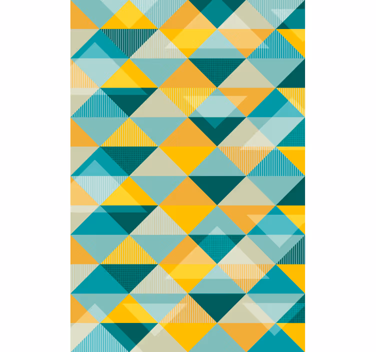 Koridor duvar kağıdı geometrik Üçgen dizisi - TenStickers