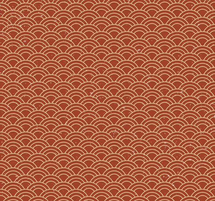 Koridor duvar kağıdı vintage tarzda japon dalgası - TenStickers
