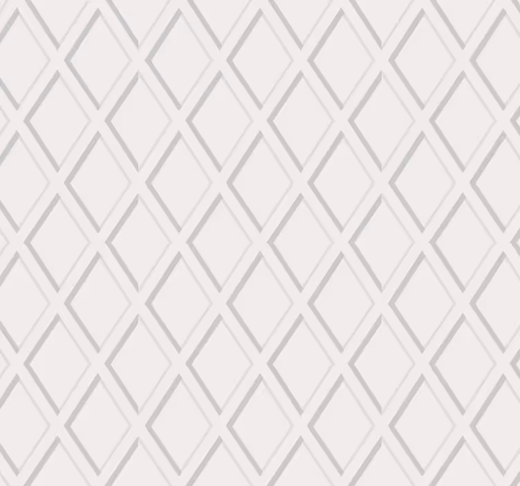 Koridor duvar kağıdı 3d rombus hamptons deseni - TenStickers