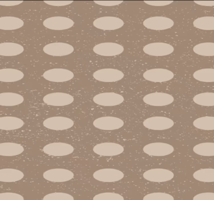 Koridor duvar kağıdı geometrik kahverengi daire deseni - TenStickers