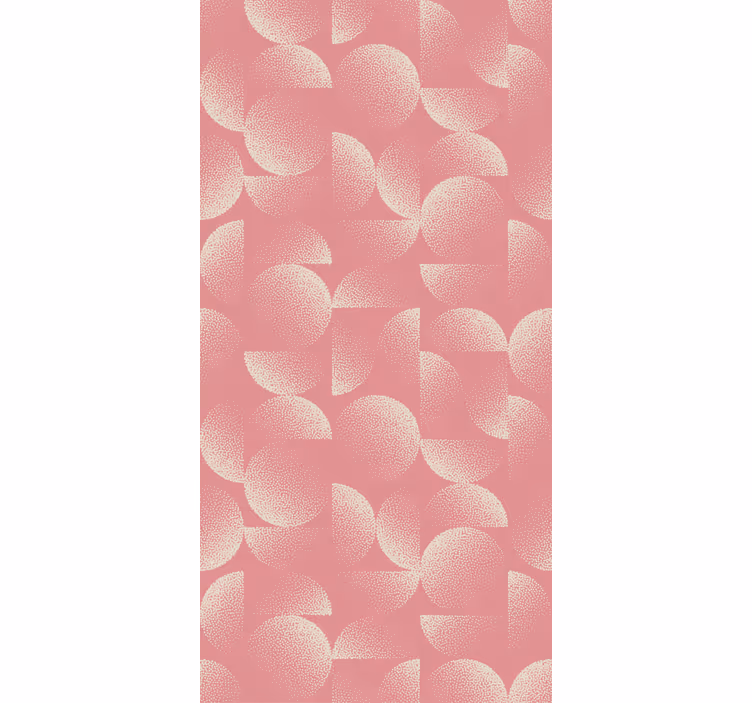 Yemek odası duvar kağıdı pastel yarım daireler - TenStickers