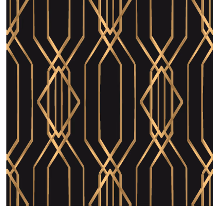 Yemek odası duvar kağıdı art deco zarafeti - TenStickers