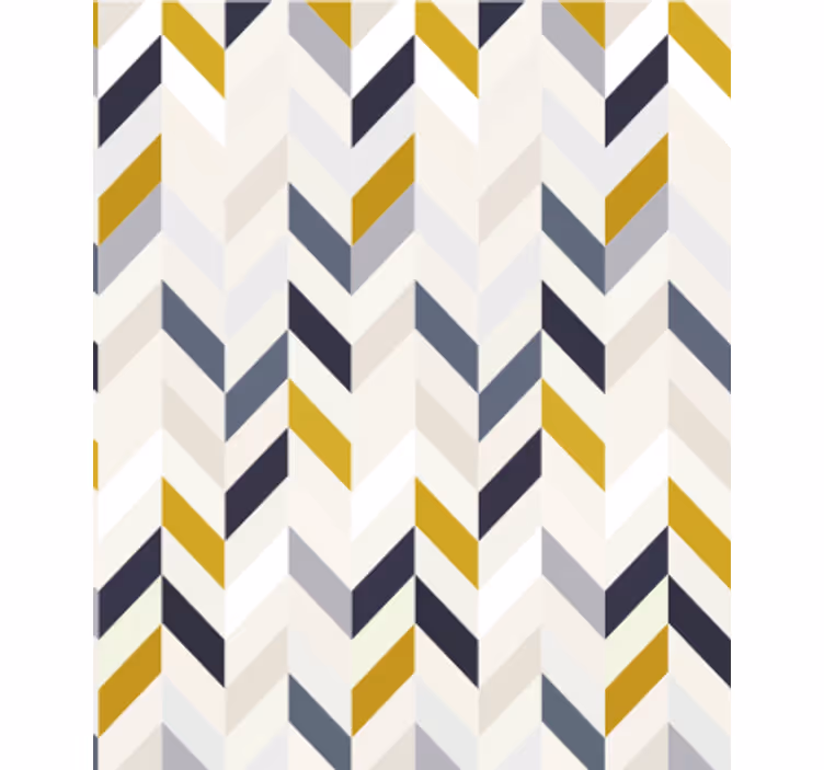Yemek odası duvar kağıdı chevron zigzag deseni - TenStickers