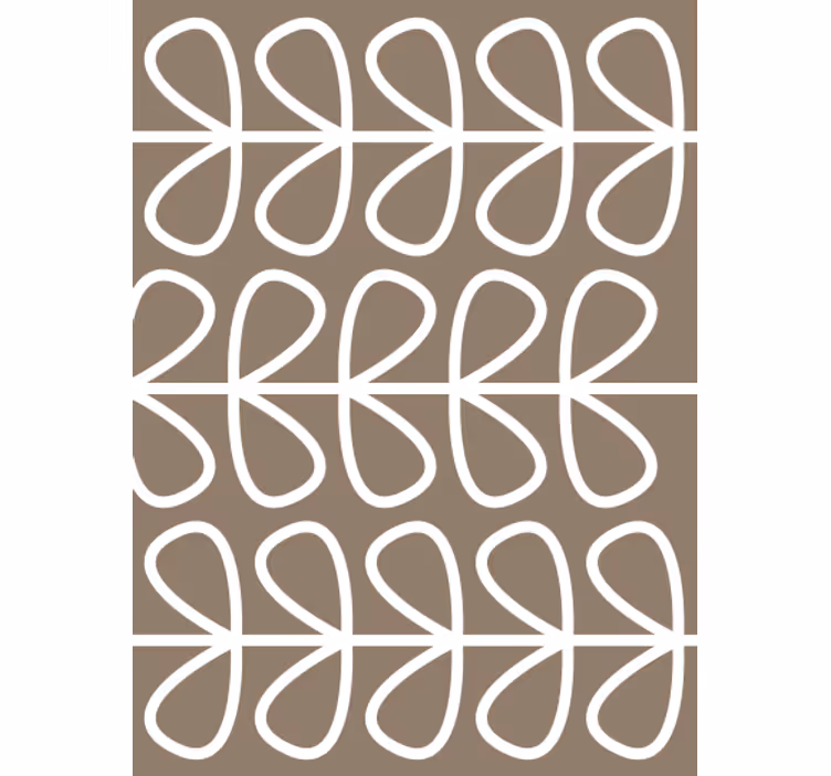 Geometrik duvar kağıdı dairesel döngü deseni - TenStickers