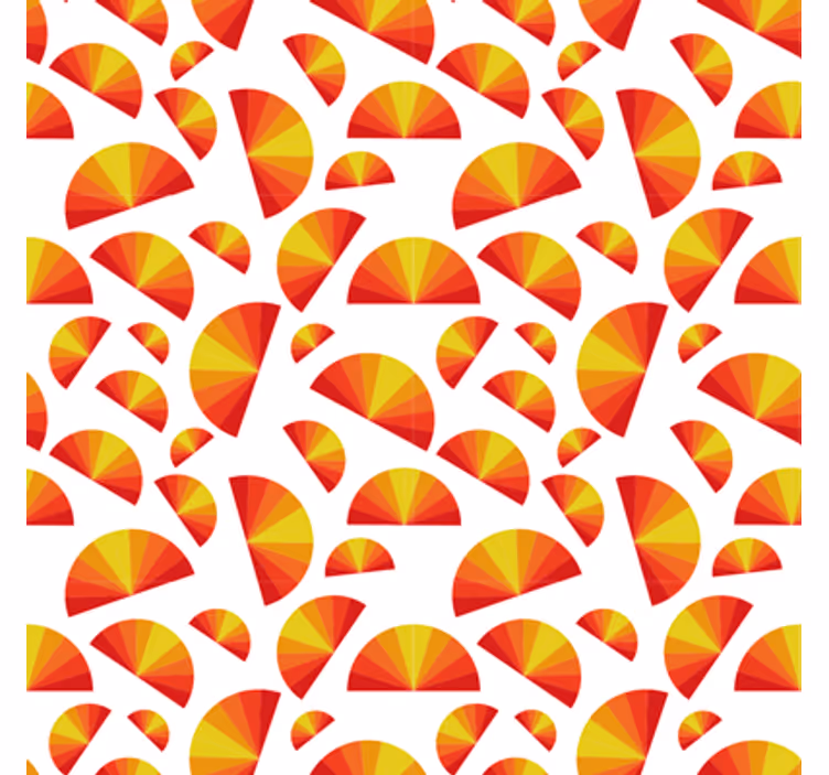 Geometrik duvar kağıdı daire motif dizisi - TenStickers