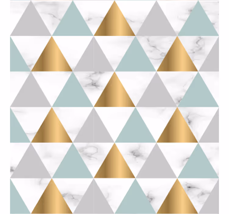 Geometrik duvar kağıdı Üçgen Üçlüsü - TenStickers