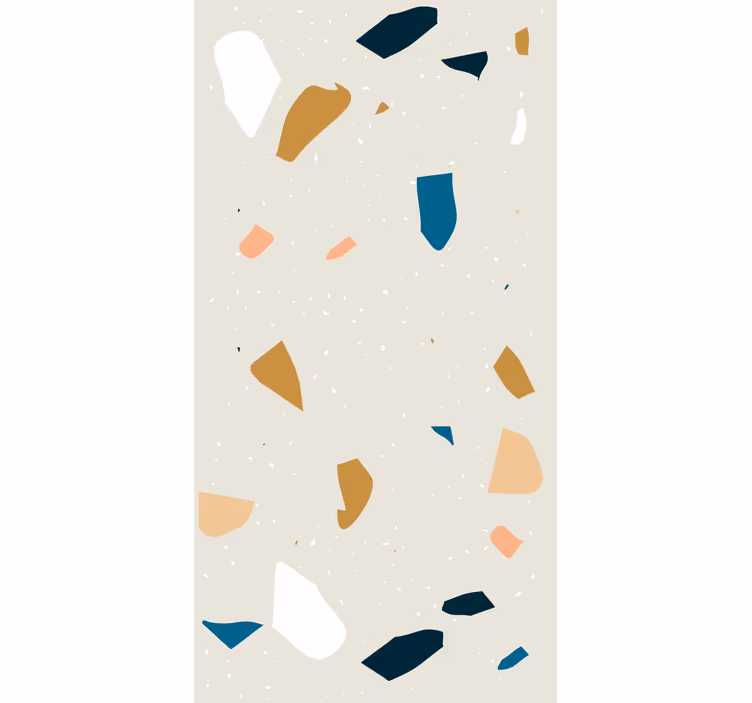 Geometrik duvar kağıdı terrazzo sıçraması - TenStickers