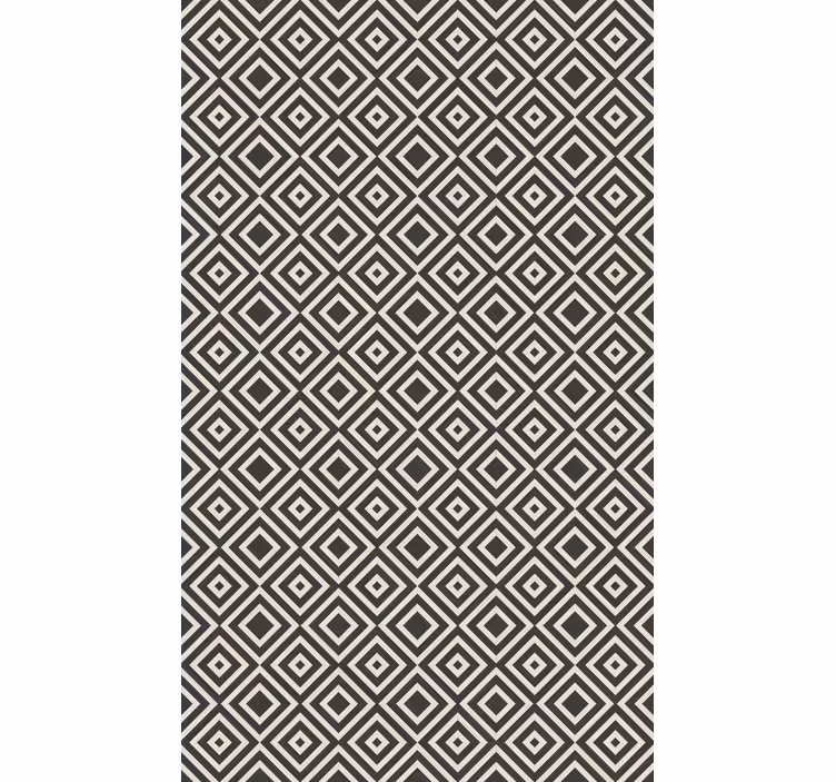 Geometrik duvar kağıdı elmas desenli motif - TenStickers
