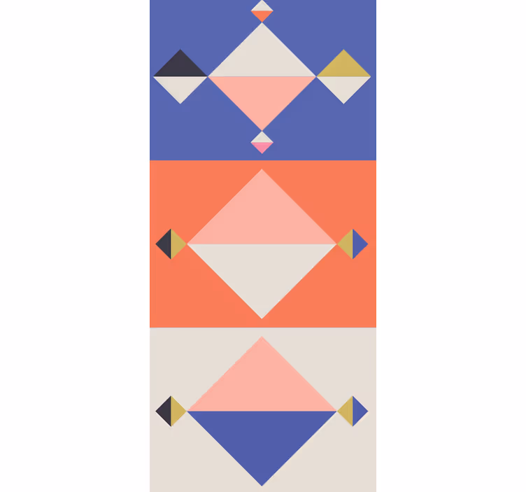 Geometrik duvar kağıdı soyut modern formlar - TenStickers