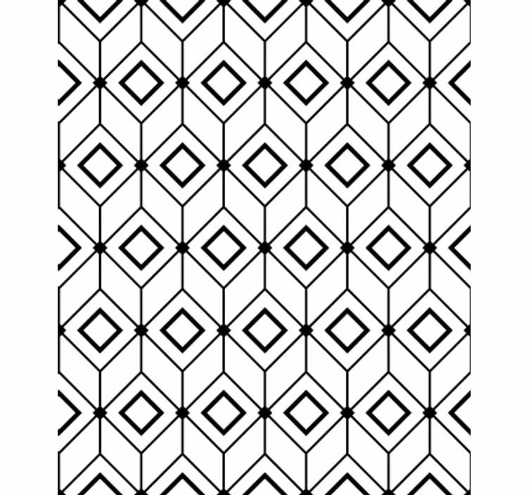 Geometrik duvar kağıdı modern elmas unsurlar - TenStickers