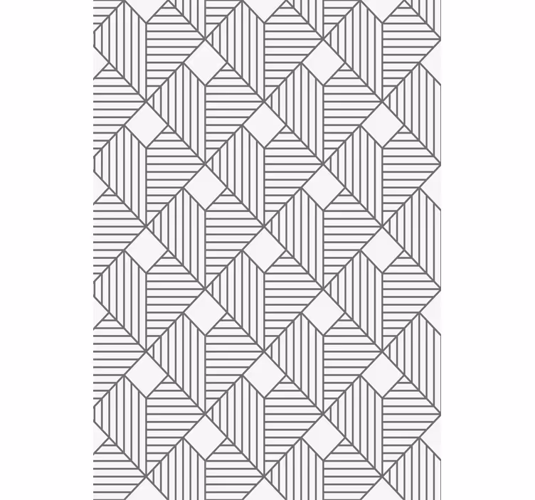 Geometrik duvar kağıdı gri desenli stil - TenStickers