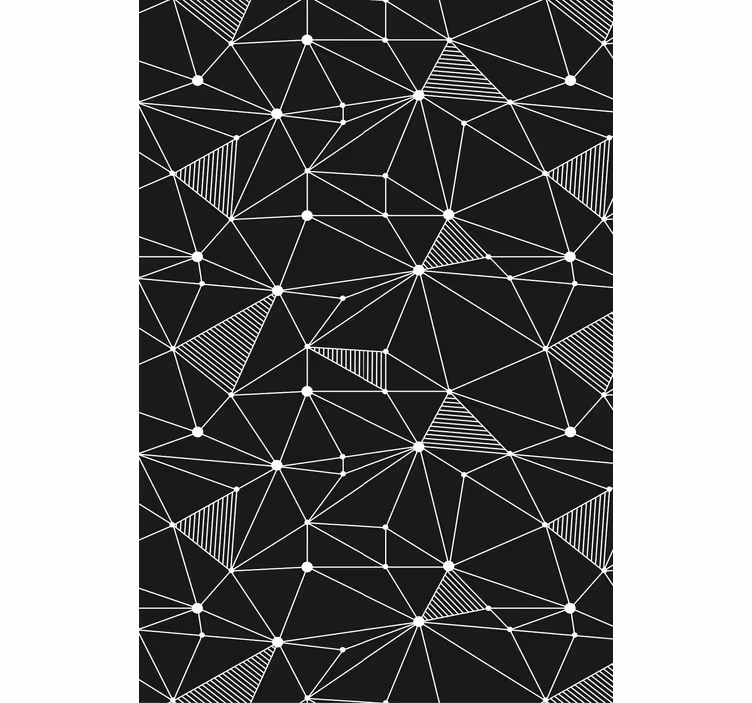 Geometrik duvar kağıdı cesur geometrik Şekiller - TenStickers