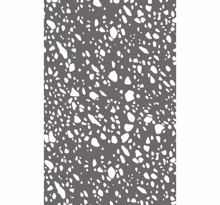 Doku duvar kağıdı klasik gri beyaz terrazzo - TenStickers