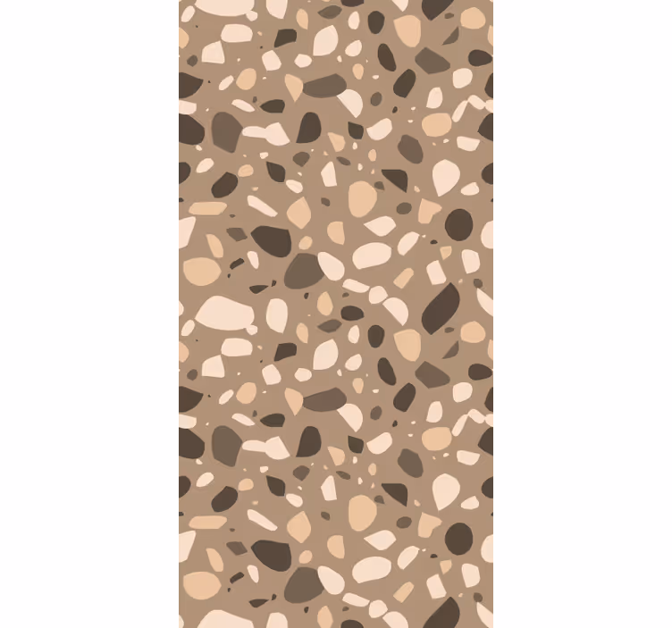 Doku duvar kağıdı kahverengi klasik terrazzo - TenStickers
