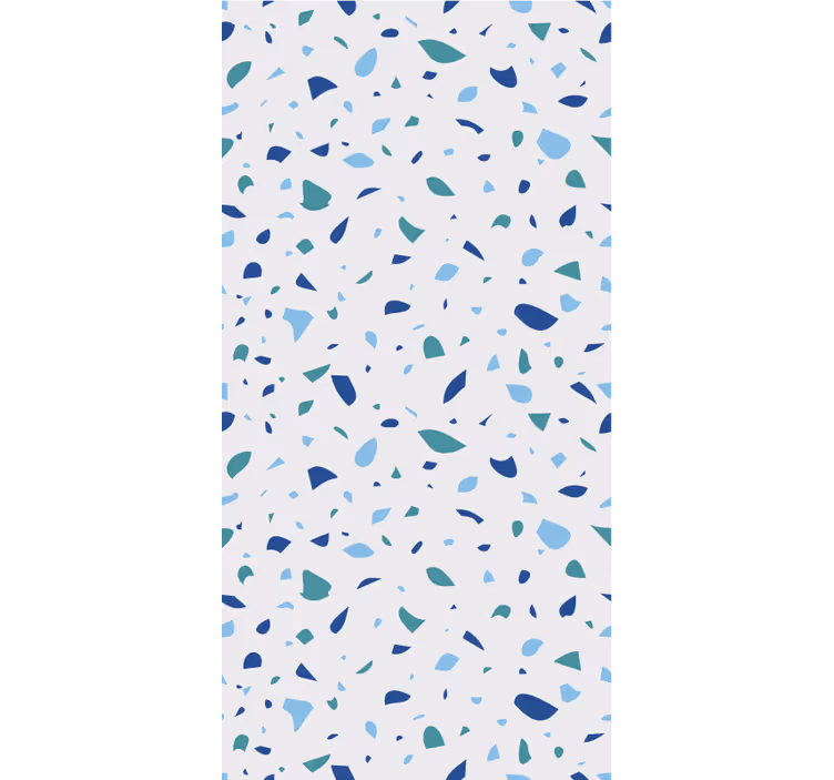Doku duvar kağıdı mavi tonlarda terrazzo - TenStickers