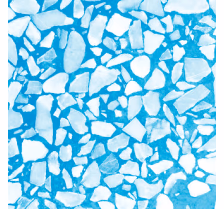 Taş desenli duvar kağıdı chill azure mozaik - TenStickers