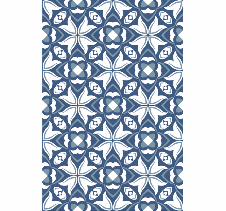 Fayans duvar kağıtları zarif bitkisel unsurlar - TenStickers