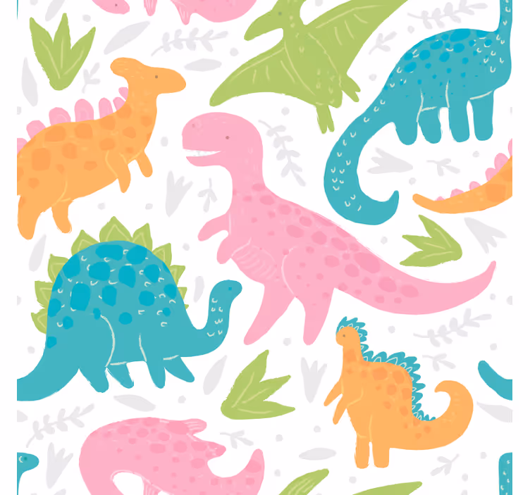 Çocuk odası duvar kağıdı pastel renkler - TenStickers