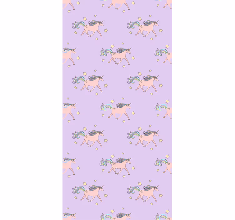 Çocuk odası duvar kağıdı dans eden tekboynuzlar deseni - TenStickers
