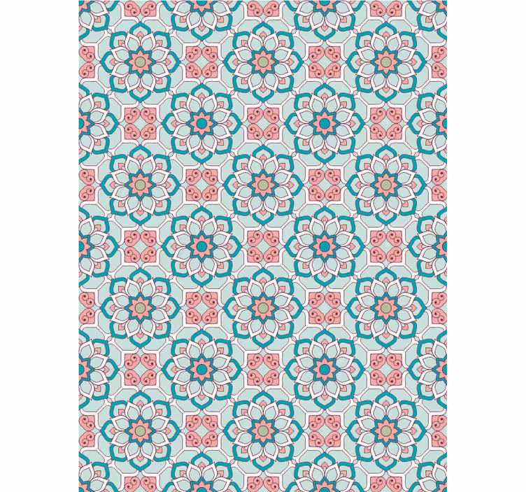 Koridor duvar kağıdı - "granny chic" tarzı - TenStickers