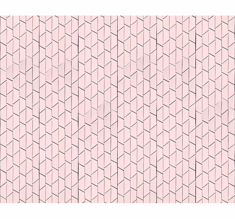 Dokular ve desenler duvar kağıdı pembe geometrik desen - TenStickers