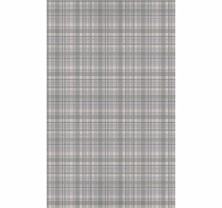 Klasik duvar kağıdı yeşil tartan - TenStickers