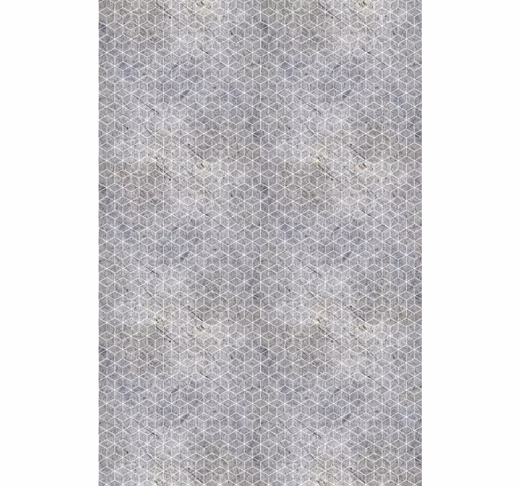 Kırsal duvar kağıdı geometrik çimento endüstriyel dekor - TenStickers