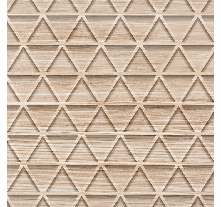 Geometrik duvar kağıdı yükseltilmiş Üçgen desenler - TenStickers