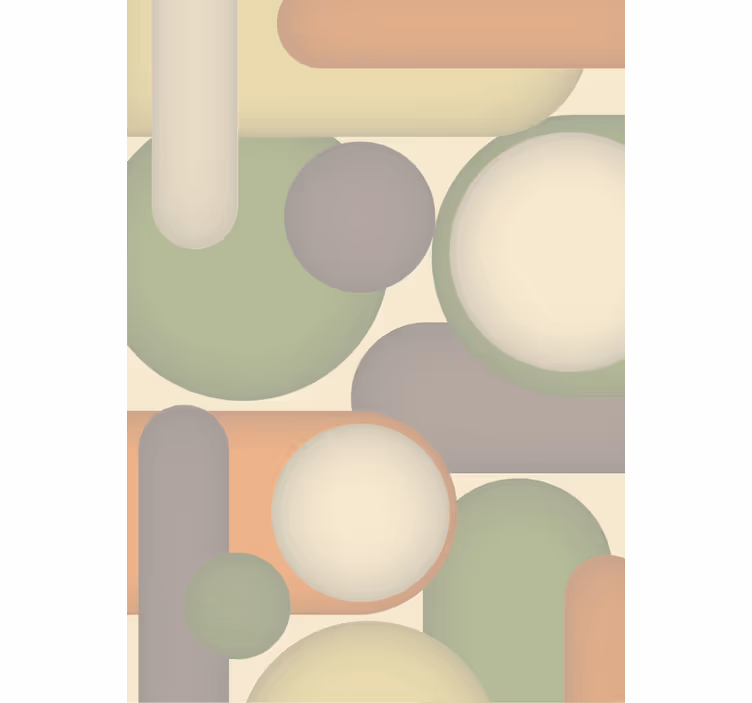 Modern duvar kağıdı geometrik daire düzeni - TenStickers