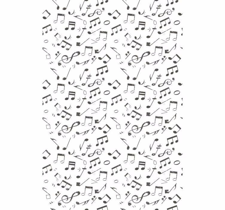 Çocuk odası duvar kağıdı müzik notası Şelalesi - TenStickers