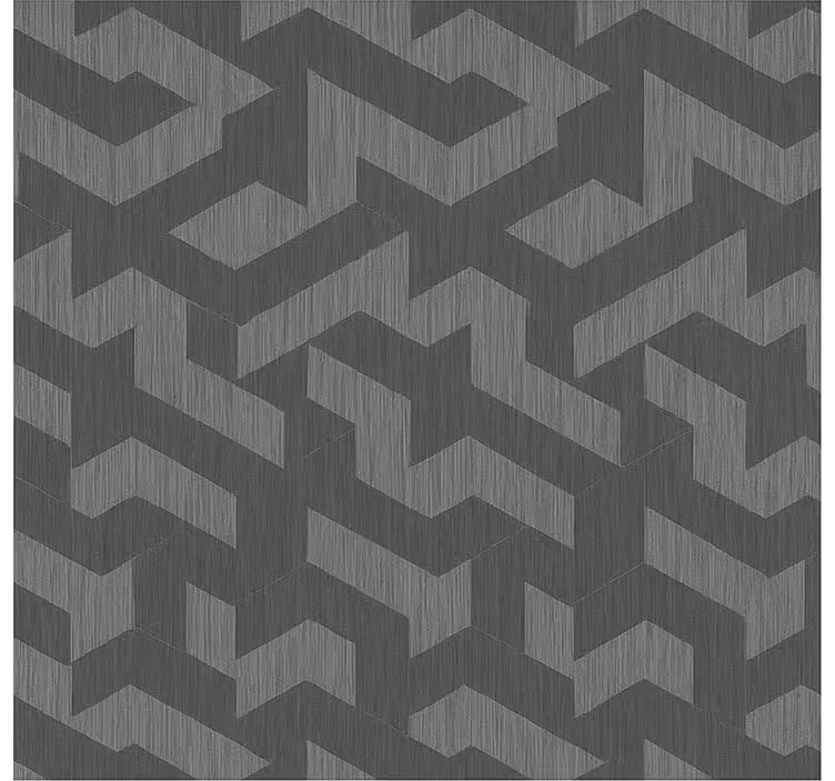 Genç odası duvar kağıdı geometrik karanlık formlar - TenStickers