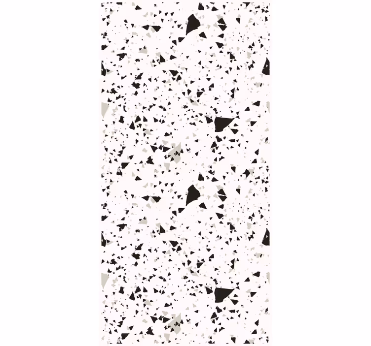 Mutfak duvar kağıdı gri beyaz ve siyah terrazzo - TenStickers