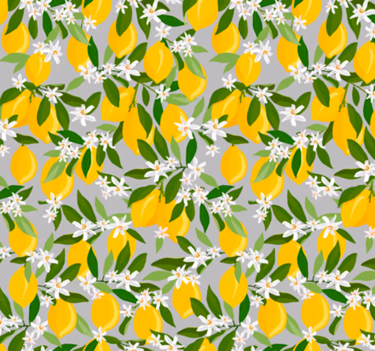 Mutfak duvar kağıdı limon ağacı - TenStickers