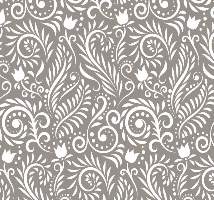 Mutfak duvar kağıdı ruskin gri desenli - TenStickers