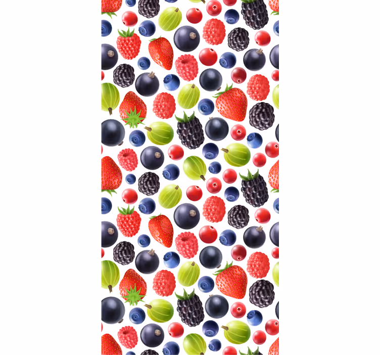 Berry koleksiyonu mutfak duvar kağıdı - TenStickers