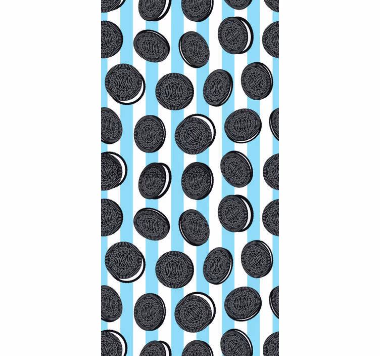 Mutfak duvar kağıdı oreo çizgili desen - TenStickers