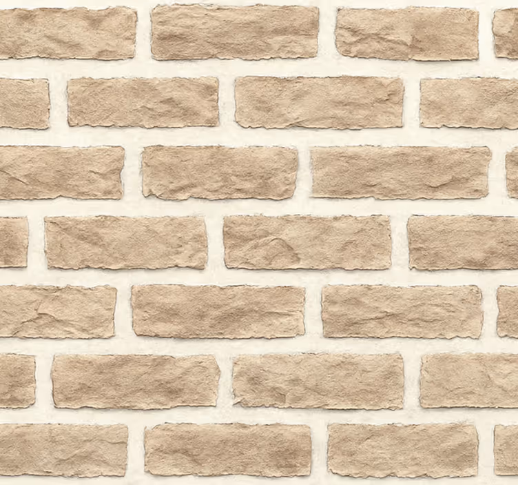 Oturma odası duvar kağıdı kaba kumtaşı tuğla - TenStickers
