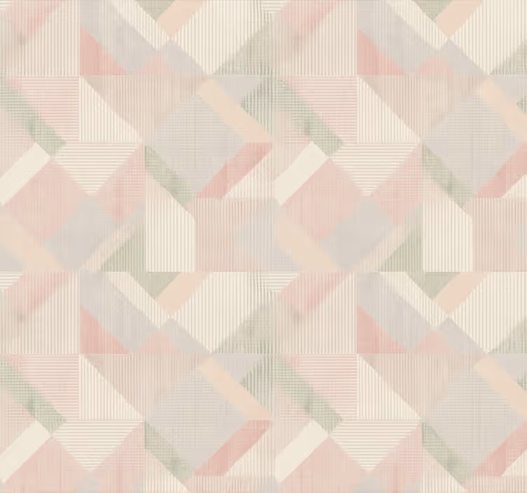 Pastel dokuma geometrik yetişkin odası duvar kağıdı - TenStickers