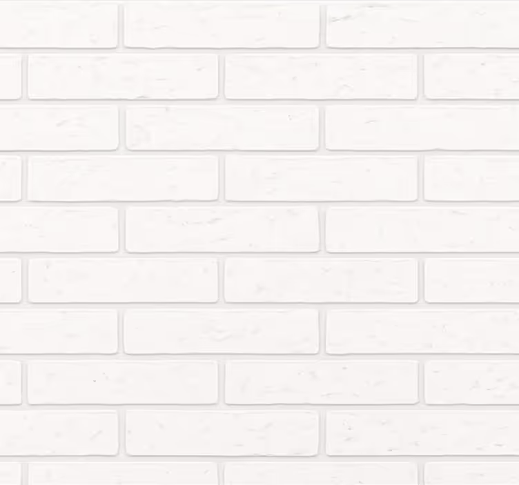 Oturma odası duvar kağıdı basit beyaz tuğla - TenStickers