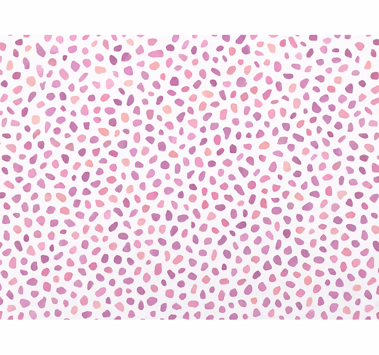 Soyut duvar kağıdı pembe terrazzo noktaları - TenStickers