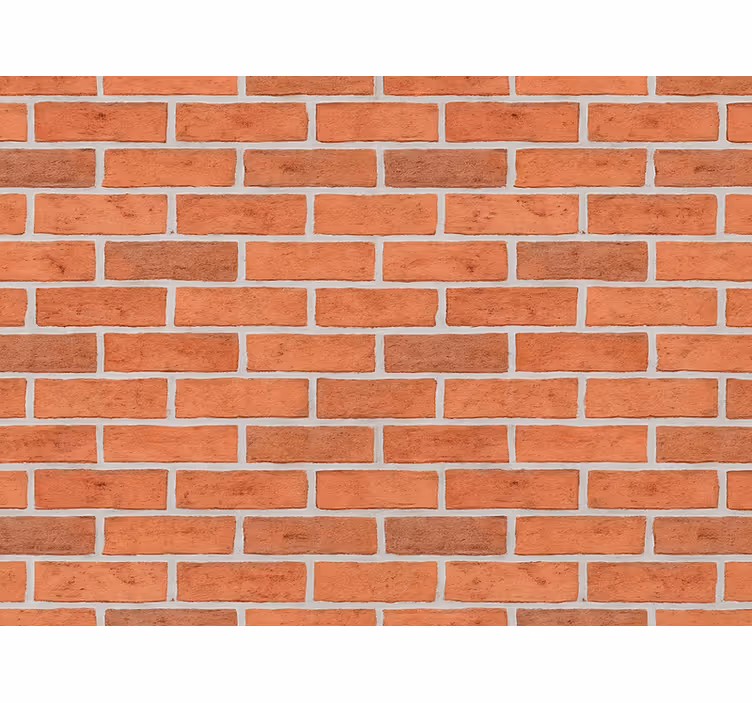 Taklit tuğla duvar kağıdı klasik kırmızı tuğla - TenStickers