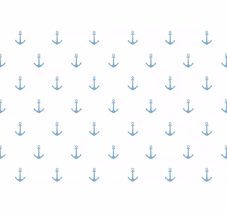 Çocuk odası duvar kağıdı mavi Çapa tasarımı - TenStickers
